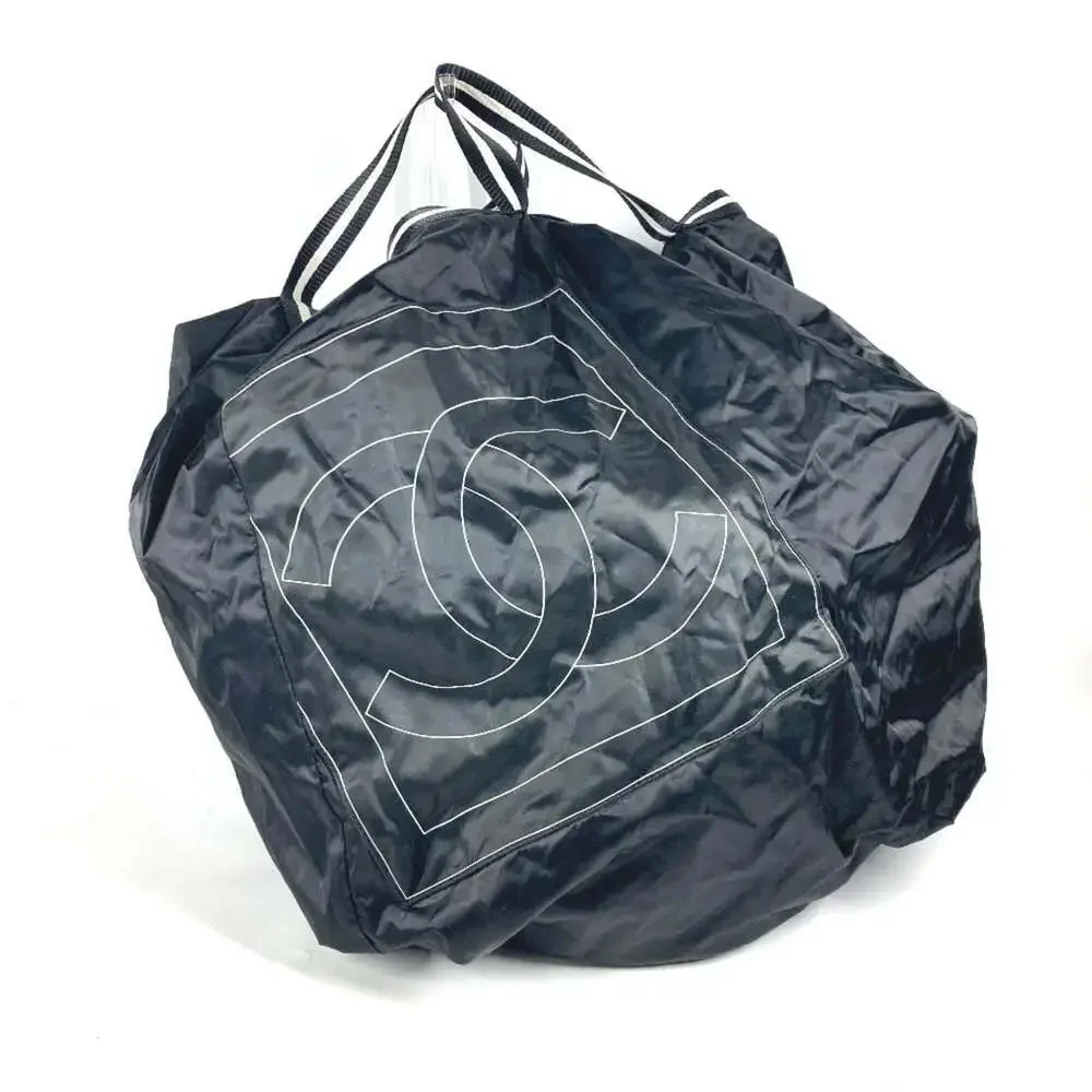 CHANEL Black Logo Shoulder Bag